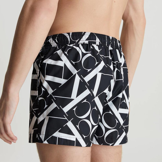Calvin Klein Ανδρικό μαγιό Short Drawstring Swim Shorts - Ck Monogram